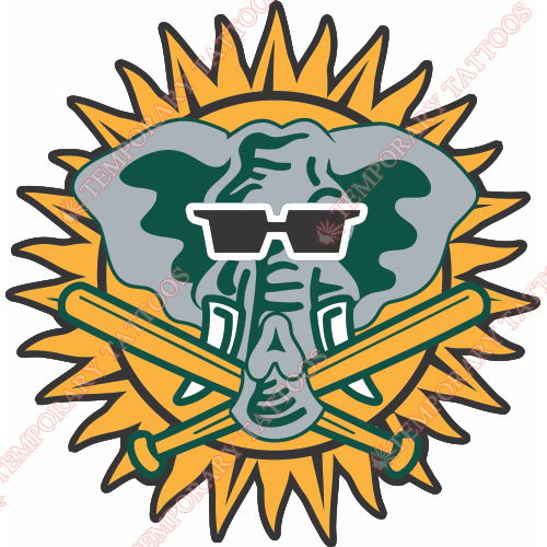Oakland Athletics Customize Temporary Tattoos Stickers NO.1801